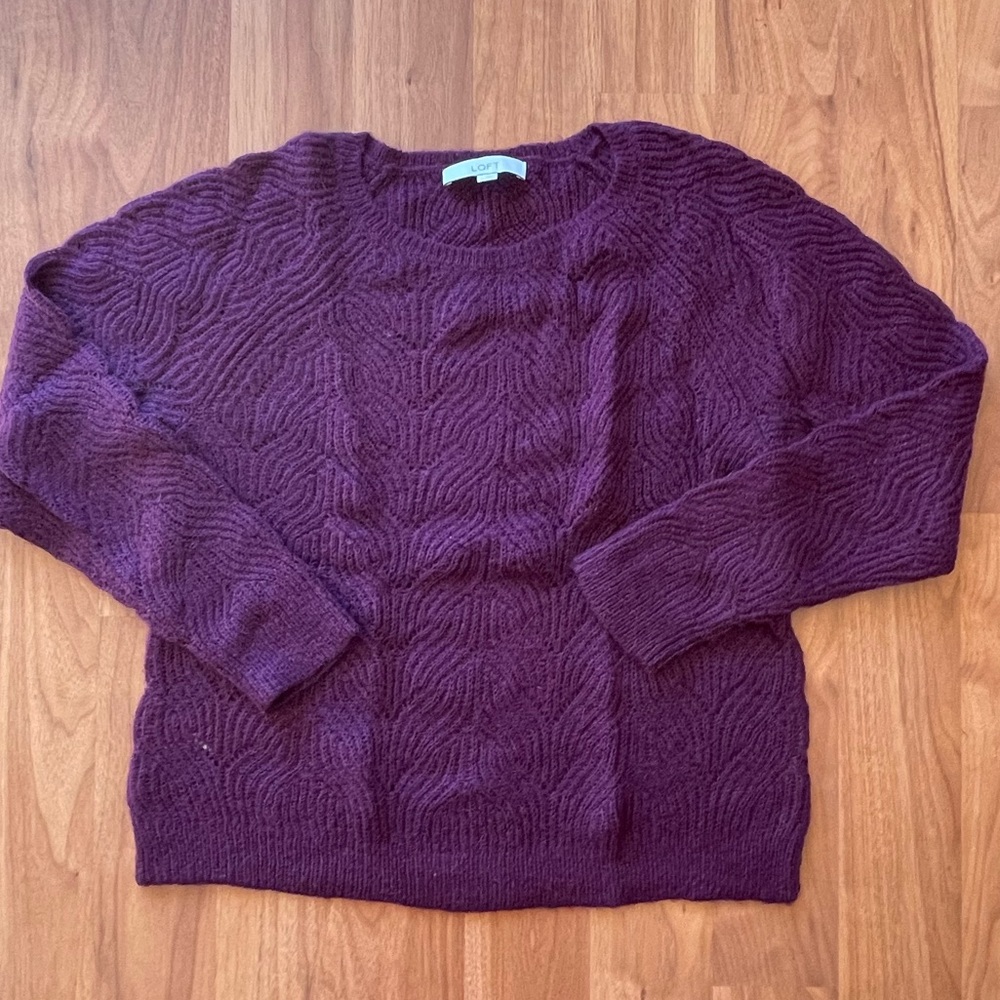 LOFT cable knit sweater